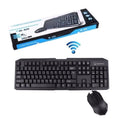Kit Tastiera E Mouse Wireless Wifi Per Pc Usb 2.0 Tasti Multimediali Windows 10