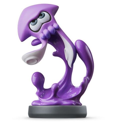 AMIIBO SPLATOON 2 INKLING SQUID NINTENDO SWITCH STATUA PACK CALAMARO VIOLA NEON