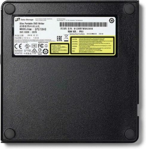 Masterizzatore Esterno Lettore Lg/Hitachi Dual Layer Usb Dvd Cd/Rw Pc Gp57Eb40