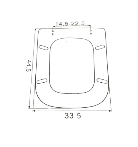 COPRIWATER SEDILE WC COPRI WATER IN LEGNO MDF BIANCO QUADRATO RETTANGOLARE 52735
