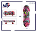 Hb Sport Skateboard Bambini Unisex Skate In Legno Fantasia Colorato 43 Cm Rosa