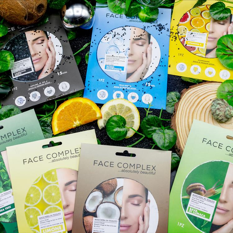 Face Complex Maschera Tessuto Viso Antirughe Coadiuvante Collagene | Bava Lumaca