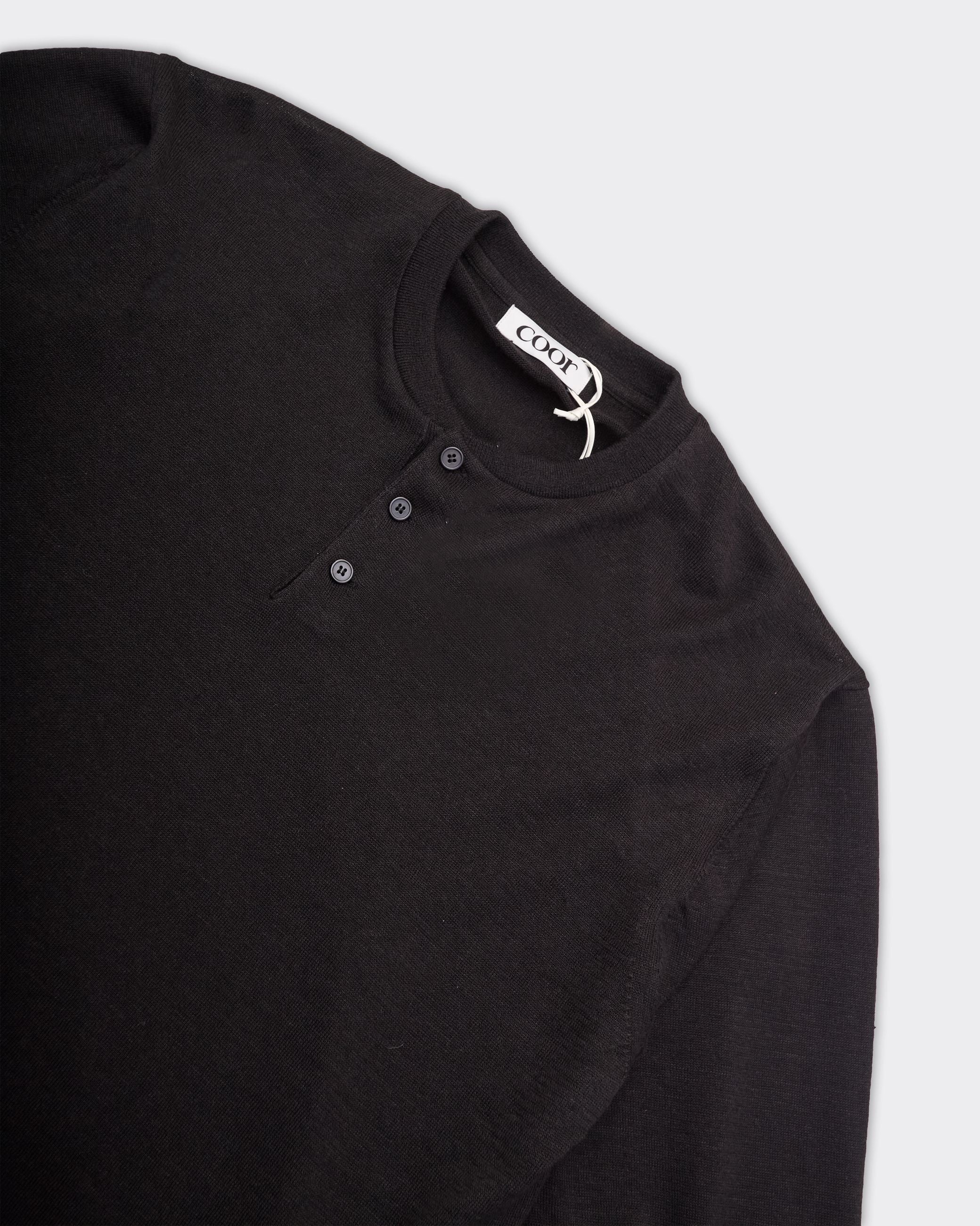 Longsleeve Linen And Wool Nera