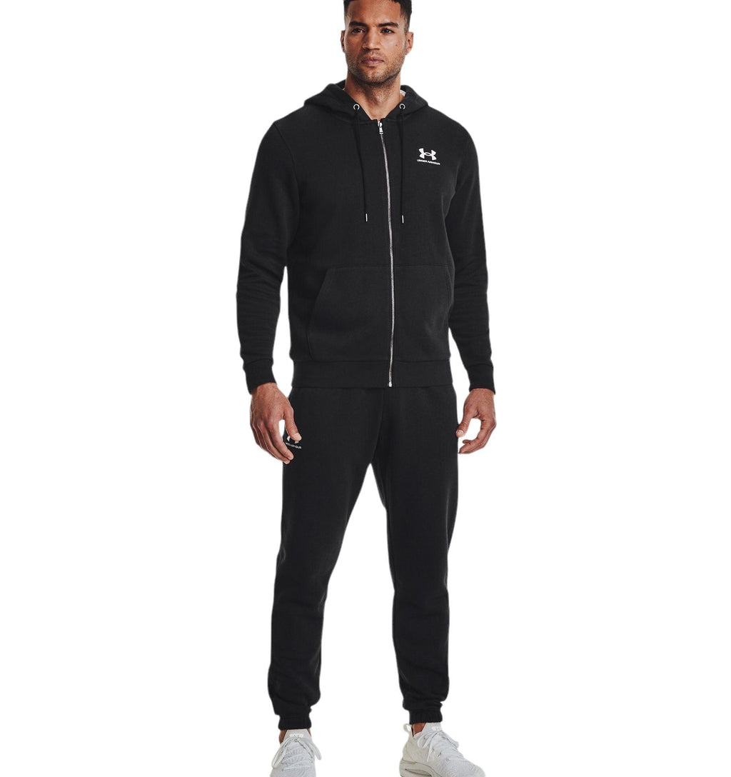 Pantaloni Jogger Essential Fleece Uomo Black/White