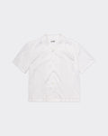 Camicia Ss Natural Wrinkle Bianca
