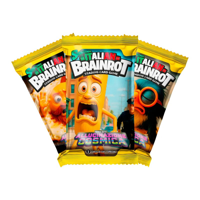 Skifidol Italian Brainrot TCG Allucinazione Cosmica Box Display 24 Buste (14 carte) Ita