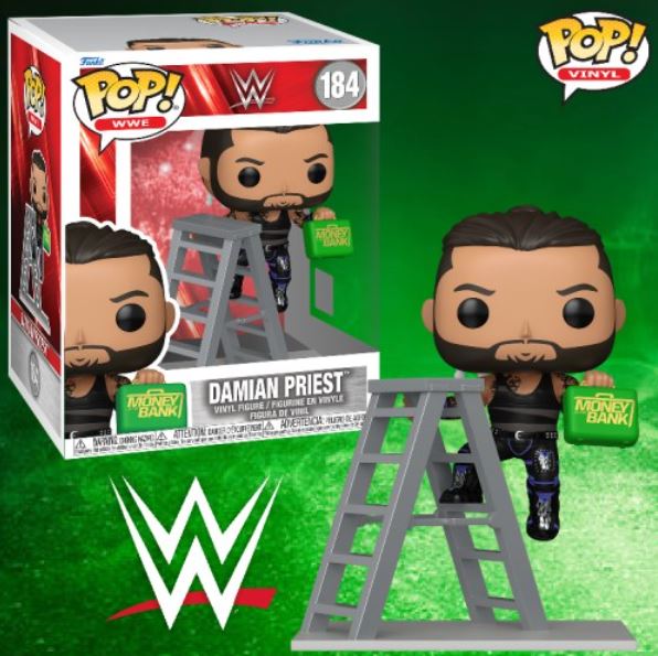 Funko Pop ! Wwe Premium - (184) Damian Priest MITB Wrestling Figure 12cm
