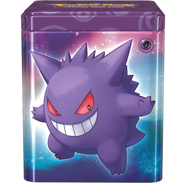 Pokemon Stacking Tin 2024 Tcg Gcc Scatola Impilabile Metallo Gioco Card Viola It
