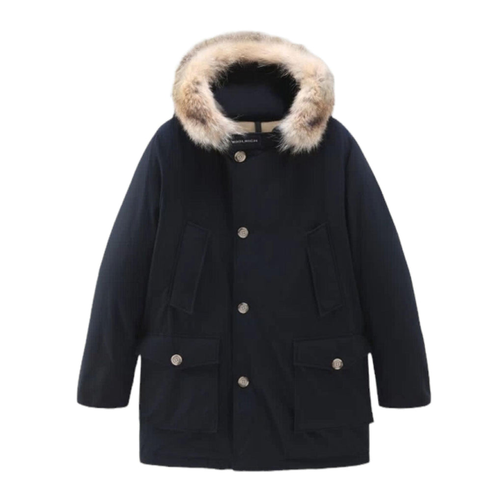 Giacca Arctic Detachable Fur Uomo Melton Blue