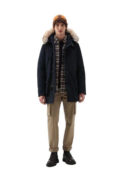 Giacca Arctic Detachable Fur Uomo Melton Blue
