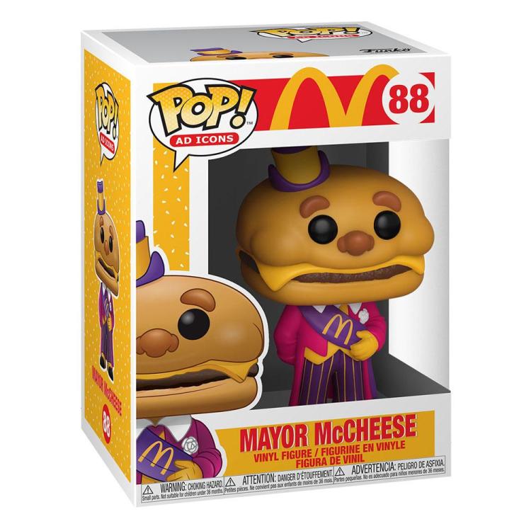 Funko Pop ! Ad Icons Mcdonald'S - (88) Mayor Mccheese Pop Vinyl Figure 9Cm Eat