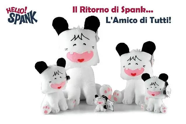 Peluche Hello ! Spank 35Cm Toei Animation Pupazzo Morbido Spenk Sorridente Smile