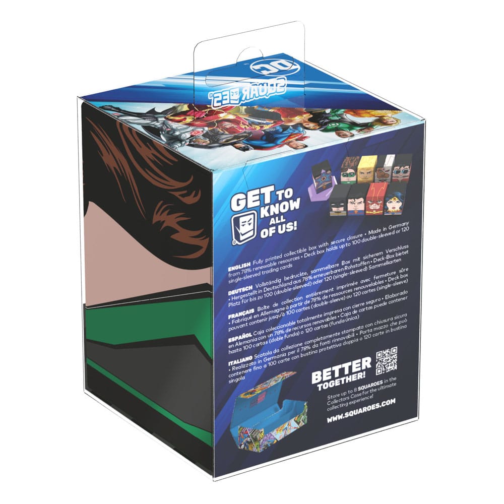 Squaroes Justice League JL006 (Green Lantern) Box Collezione Porta Mazzo Carte TCG Scatola