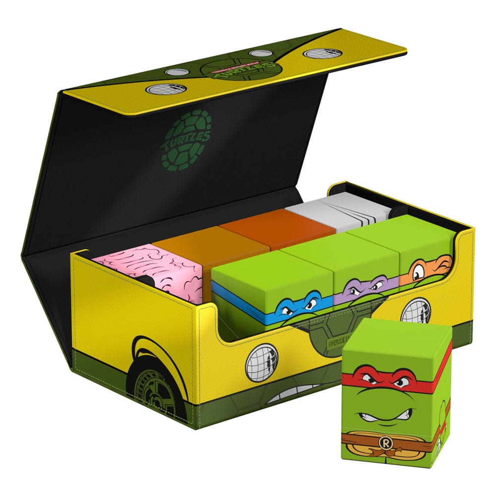 Squaroes Collectors Case TMNT Tartarughe Ninja Turtle Scatola Porta Mazzo Carte