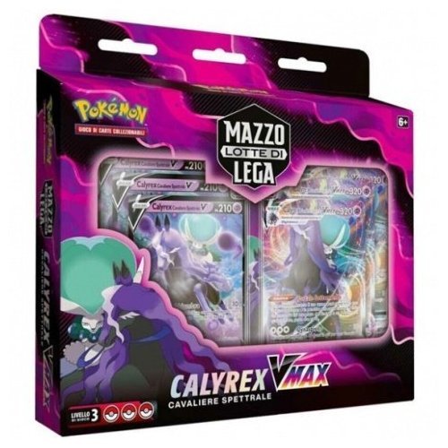 Pokémon Mazzo Lotte Di Lega Calyrex V Max Carte Gioco Glaciale/Spettrale Random